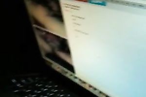 Fascinating Wife Cums On Web Chat Feb 26,strapon 2014