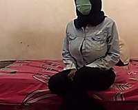 Large Tit Hijab Student