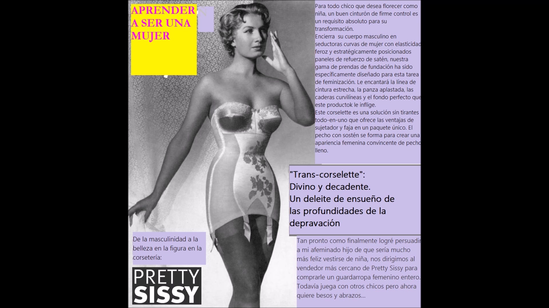 Femininity Lingerie Sissy Spanish SheAmateurcom