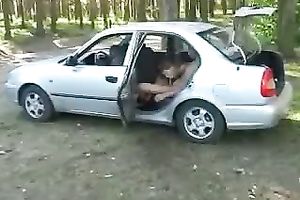 Busty Slutty Wife Gets Deep Anal And Facial In The Car