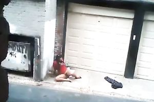 Cheating White Wife Fucked Right In The Middle Of The Street