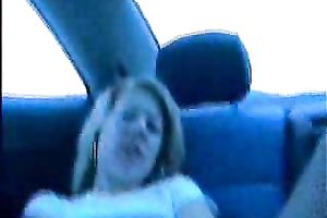 Caught In The Act • Ebony Stranger's Car Masturbation Session.