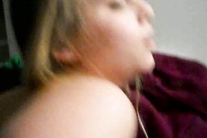 Pretty young white wife lets black lover fuck her