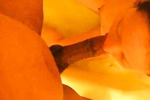 Wife Sucking big black cock at hotel