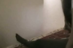 White wife and her first black cock in hotel