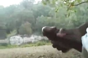 White wife runs from big black dick