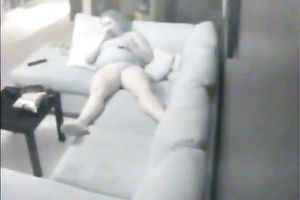 Steamy Wife Caught Masturbating With Dildo • Real Voyeur Thrill Caught In Action.
