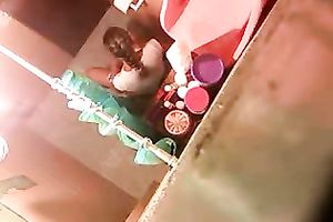 Peeping On Cheating Wife's Frenzied Toilet Masturbation Session.