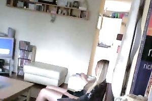 Caught In The Act • Peeping Tom Watches Slut Wife's Intense Solo Pleasure.