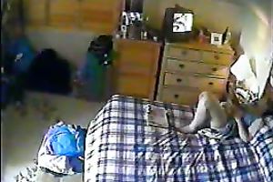 Caught On Hidden Cam • Naughty Wife's Secret Masturbation Session Sets Pulsating.