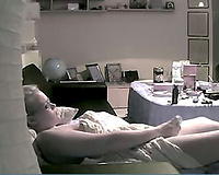 Cheating Wife masturbate on HiddenCam! Testing out my new ip cam