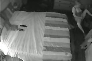 Caught My Slutty Wife's Hidden Masturbation On Ceiling Cam - Voyeur Delight.