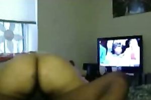 I love riding the big black dick of my new lover on cam