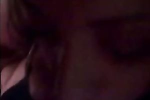 My stunning brunette chick gives me awesome head in POV