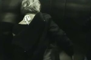 Horny Slutty wife  Elevator Play With Her Lover or Horny Couple Elevator Play