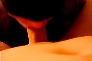 Blindfolded chick works on my shaft in POV scene