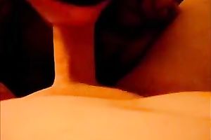 Blindfolded chick works on my shaft in POV scene