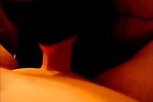 Blindfolded chick works on my shaft in POV scene