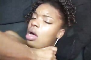 This highly spoiled ebon bitch leaks confidence during sex