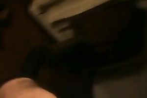 My breasty horny white wife lets me knead her whoppers while that babe is giving me a hand