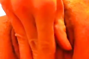 Bushy snapper of my hot aged white slutwife taped closeup