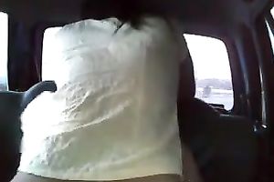 Buxom and excited nympho is always in the mood for fucking in the car