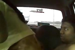 Buxom and excited nympho is always in the mood for fucking in the car