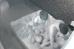 Nice 3some sex with a new college playgirl on hidden livecam