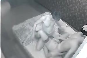 Nice 3some sex with a new college playgirl on hidden livecam