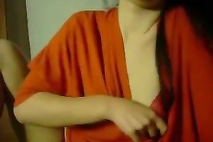 My gorgeous white wife rubs my jock and takes it in her mouth in the end
