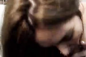 Hot POV scene with a tart working on my rock-hard pecker