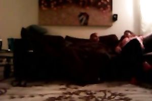 Hidden livecam in the living room caught my boyfriend with some other woman