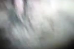 Sultry dark haired GF copulates her moist curly wet crack with dildo