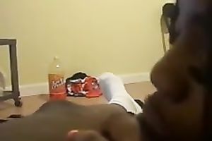 My nasty horny white wife is engulfing my beefy dark wang like a real bitch