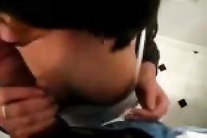 This coed is giving me a flawless OMG oral-service in front of a web camera