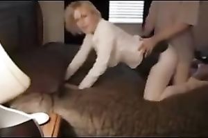 My blond milf slutwife smokes whilst I fuck her on homemade movie scene