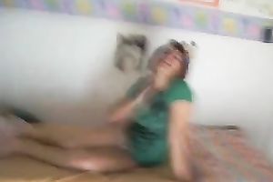 Hot dilettante lesbo gals in the dorm room on livecam