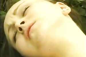 Curvy pale skin dark brown legal age teenager babe outdoors pleasant herself