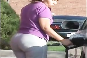 Amateur white lady with impressive caboose acquires caught on my hidden web camera