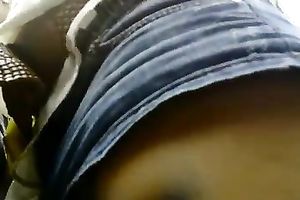 Caught one curvy chick's upskirt on my cam in the crowd