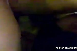 Dumpy brunette hair slut presents solid BJ to her customer