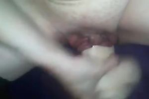 My salacious husband toys her strong wet crack with a realistic sex toy