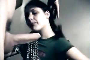 Amateur legal age teenager babe receives face-fucked and enjoys it a lot