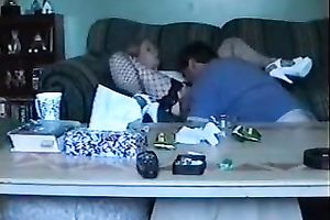 Skanky floozy in fishnet nylons is riding my schlong in cowgirl position