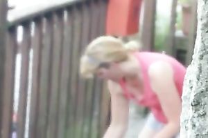 My great looking neighbour had no idea I was spying on her