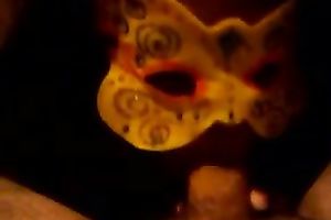 Chubby masked call-girl sucks my prick in POV scene