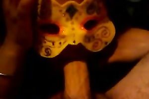 Chubby masked call-girl sucks my prick in POV scene