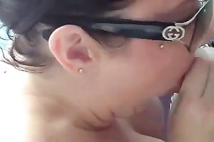 My spoiled BBC slut in glasses knows how to give outstanding oral stimulation