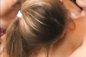 Gal in miniskirt blows after getting her cute slit licked