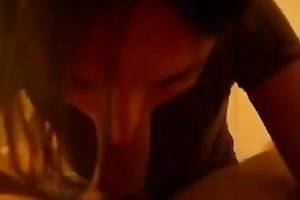 Kinky dilettante babe doesn't wish to stop engulfing my schlong